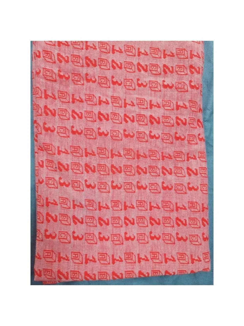 Vintage Knit Tubular Fabric with Thread